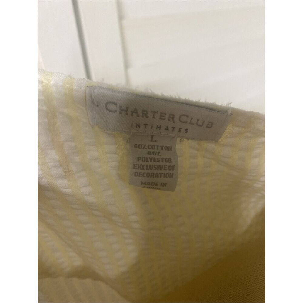 Charter Club Intimates Nightgown Housecoat Robe Seersucker Cotton Modest Large - Picture 8 of 8